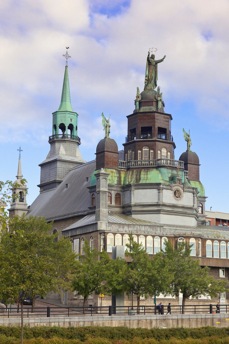 View of The Notre-Dame-de-Bon-Secours Chapel in Montreal, Canada