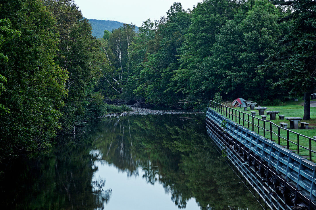 River through Highlands National Park of Canada at Cape Breton Island, Canada