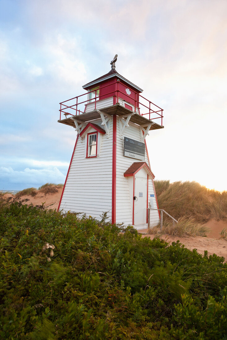 Lighthouse at Covehead in Prince Edward Island National Park, Canada