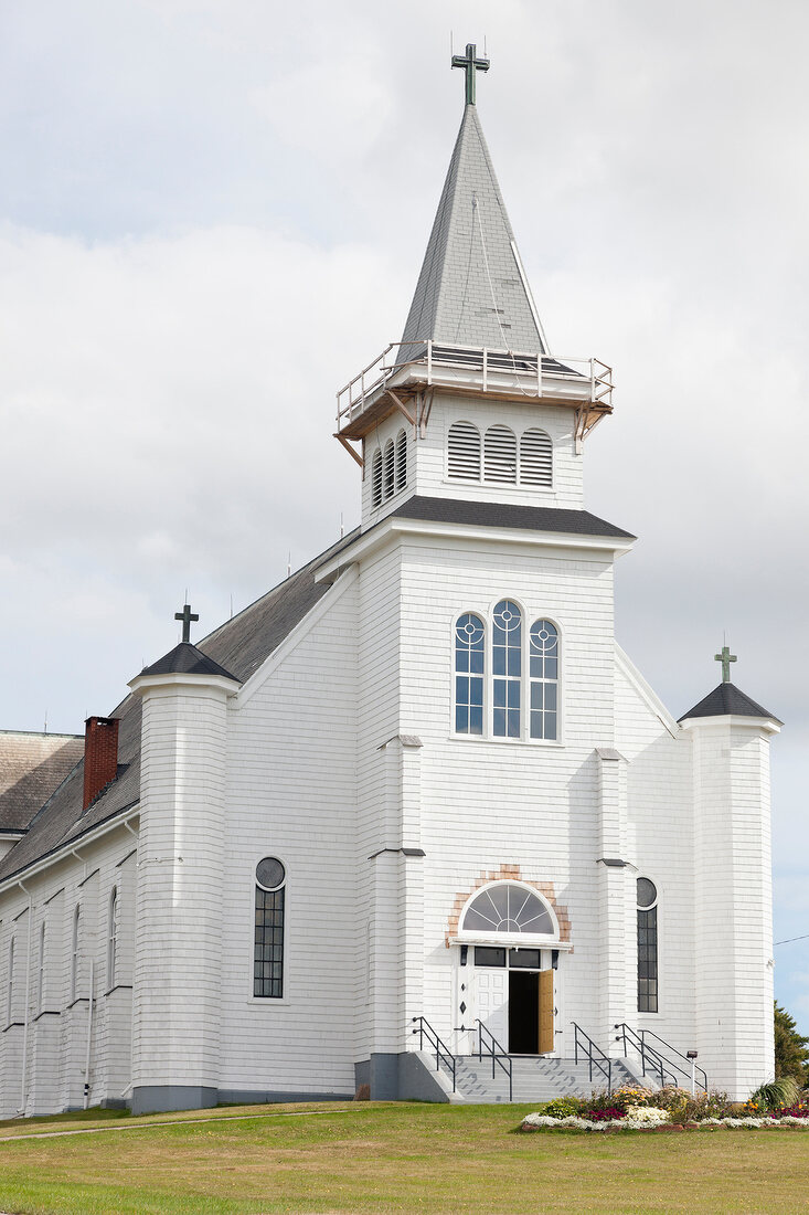 View of Church at Saint Peters Bay in Prince Edward Island, Canada