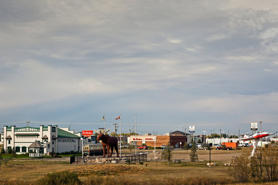 View of Moose Jaw in Saskatchewan, Canada