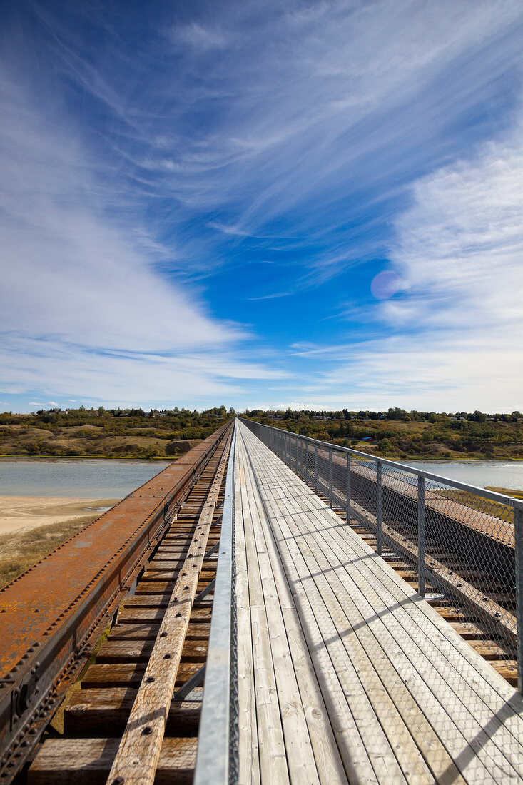 Old railway line in Saskatchewan, Canada