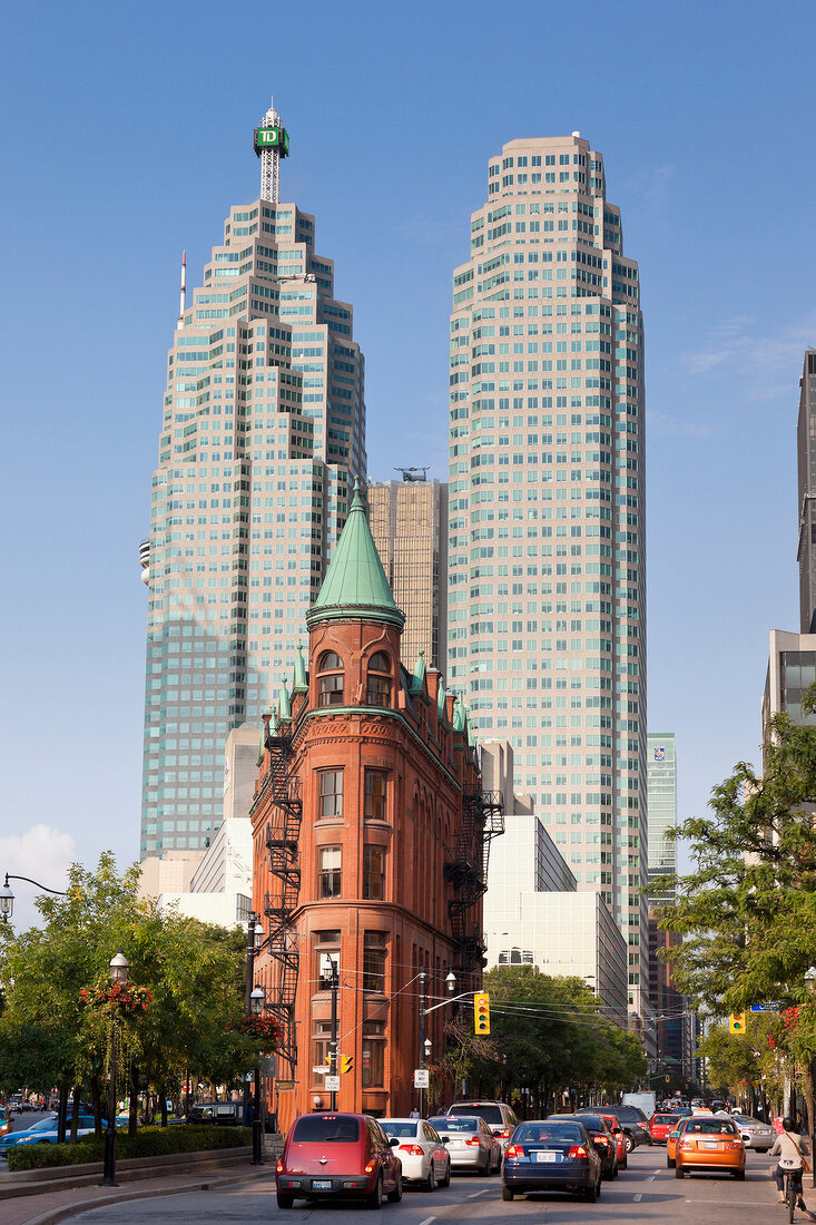 Gooderham Building in Wellington Street, financial district, Toronto, Canada
