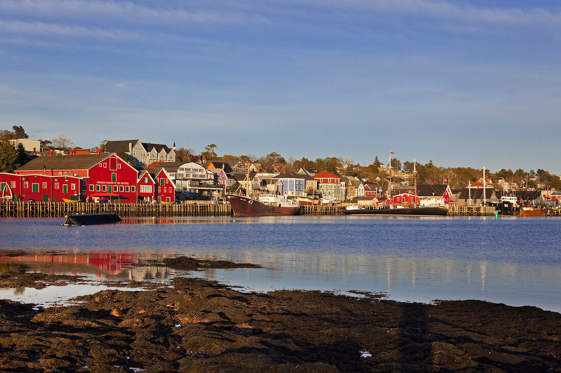 Kanada, Nova Scotia, Lunenburg, Hafen, Abendlicht, Schiffe