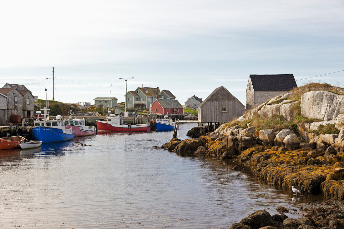 Kanada, Nova Scotia, Peggy's Cove, Fischerdorf, Boote