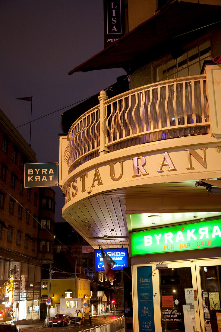 Building of Byrakrat Restraunt in Oslo, Norway
