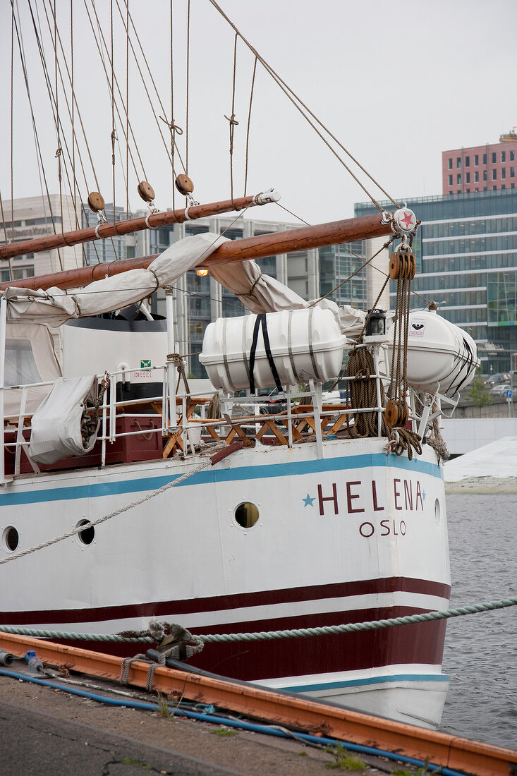 Helena ship moored at port in Oslo, Norway