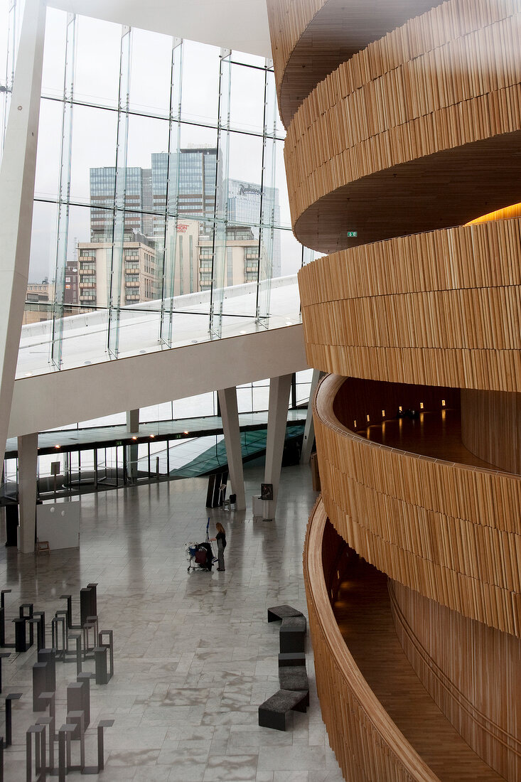 Foyer of Opera House in Oslo, Norway