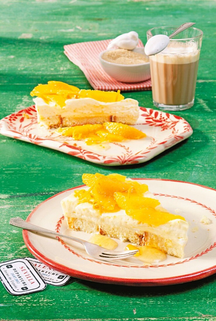 Tarta de Naranja (creamy orange cake)