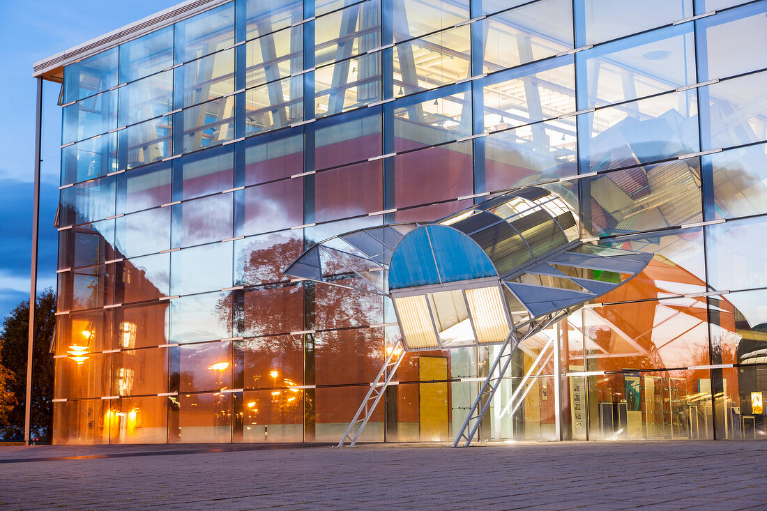 Facade of Faculty of Engineering in Freiburg, Germany