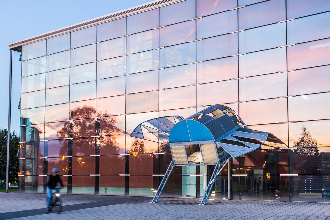 Facade of Faculty of Engineering in Freiburg, Germany