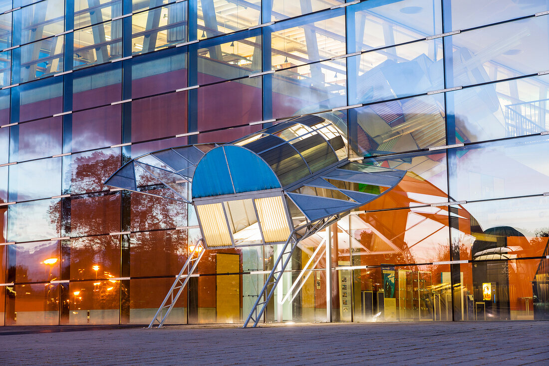 Facade of Faculty of Engineering in Freiburg, Germany