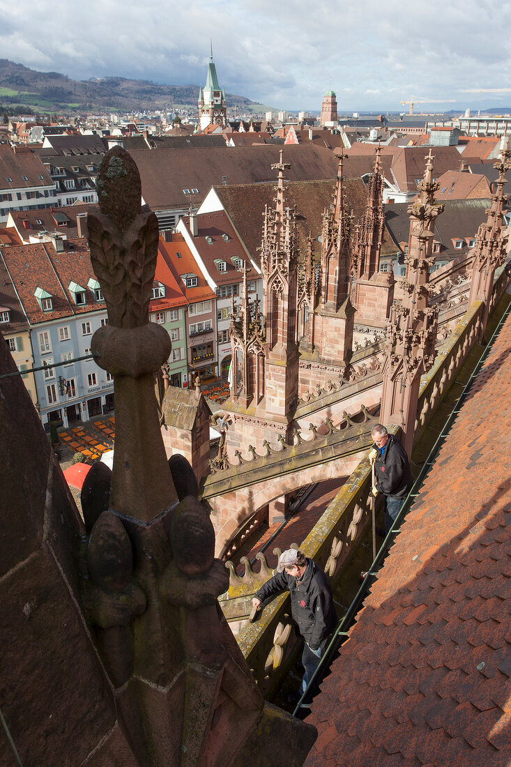 View of Freiburger Munster, Freiburg, Germany