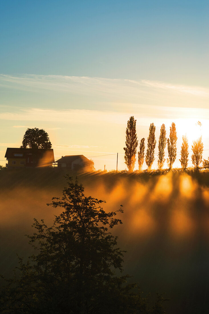 Sunset at Leutschach, Austria