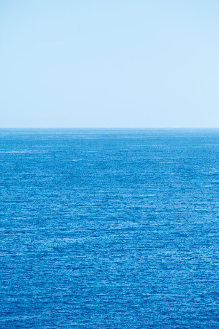 Open blue sea and blue sky, French Riviera, Monaco