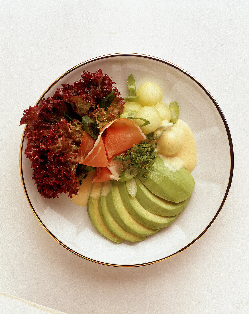 Avocado-Melonen-Salat 