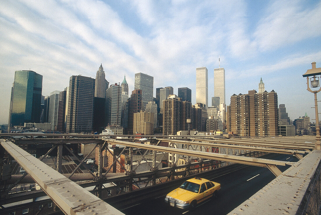 The famous skyline of Manhattan
