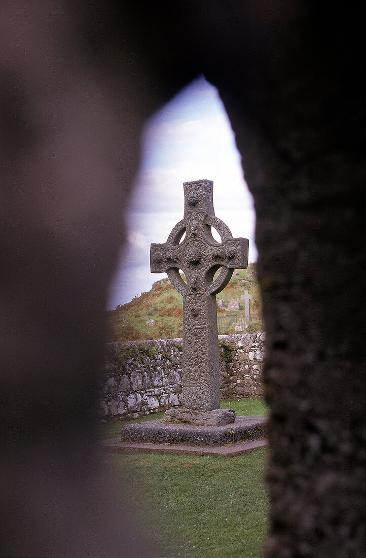 Traditionelle keltische Steinkreuze