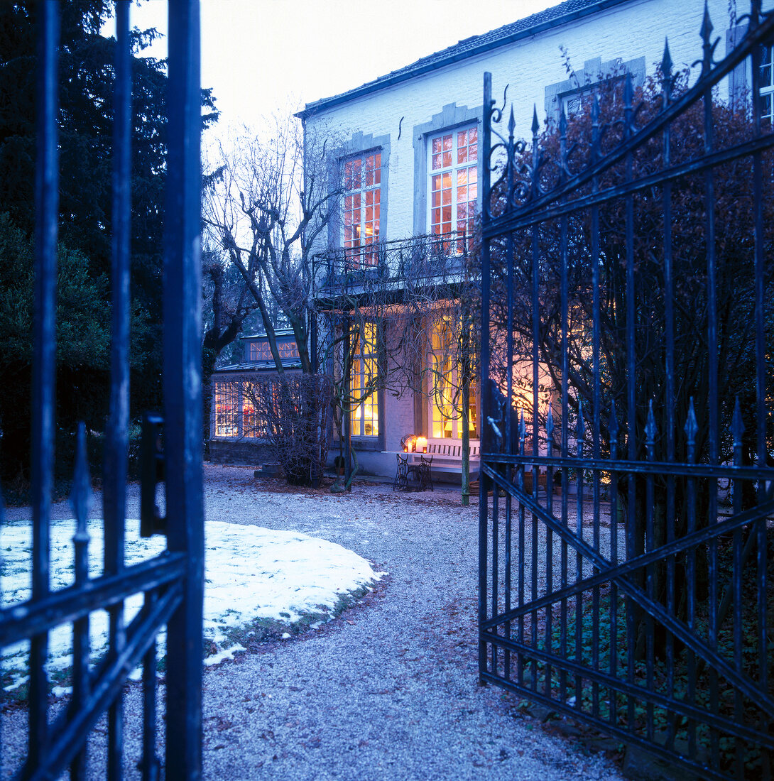 Entrance gate of mansion