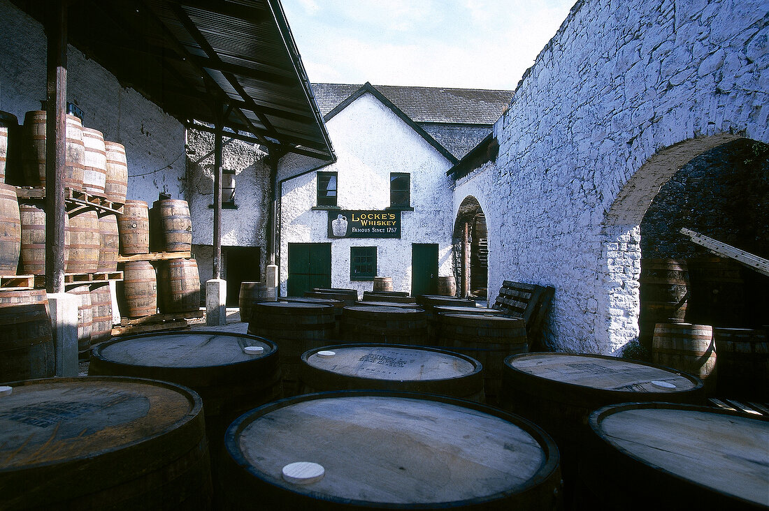 Former Kilbeggan whiskey distillery in Kilbeggan, Ireland