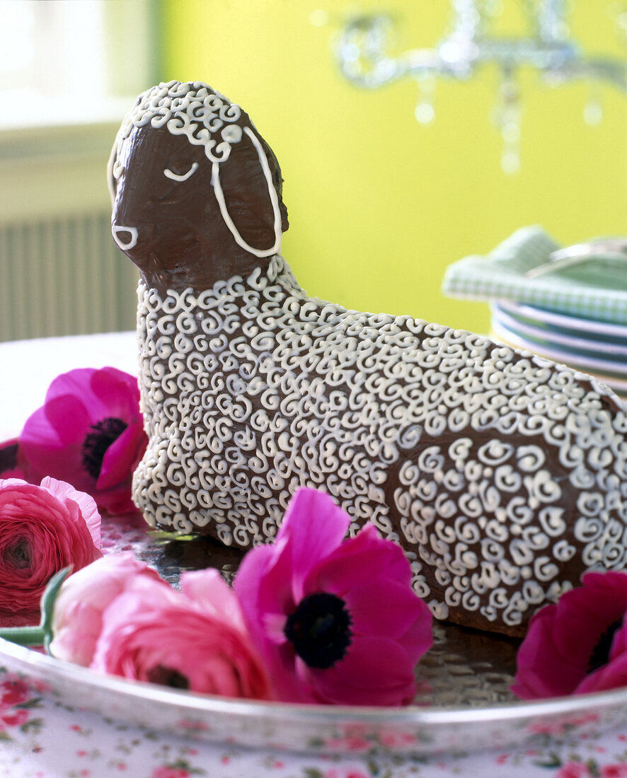 Easter chocolate in the form of lamb