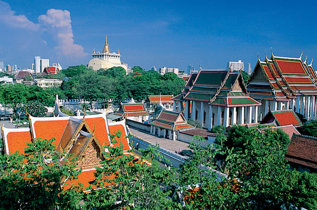 Thailand , Tempel und Klosteranlage Wat Saket in Bangkok