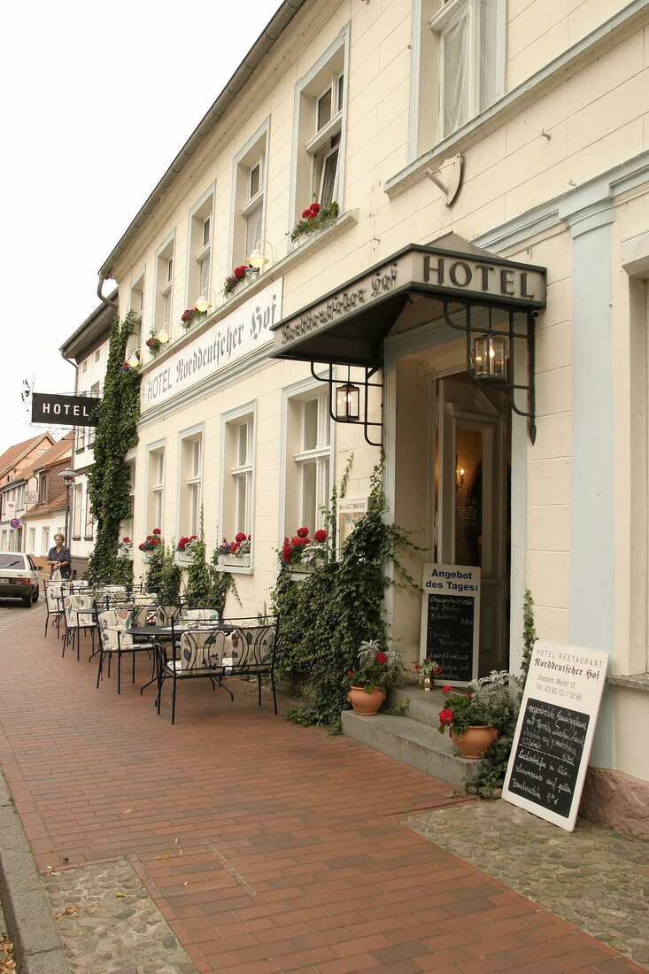 Norddeutscher Hof Restaurant in Usedom auf Usedom aussen