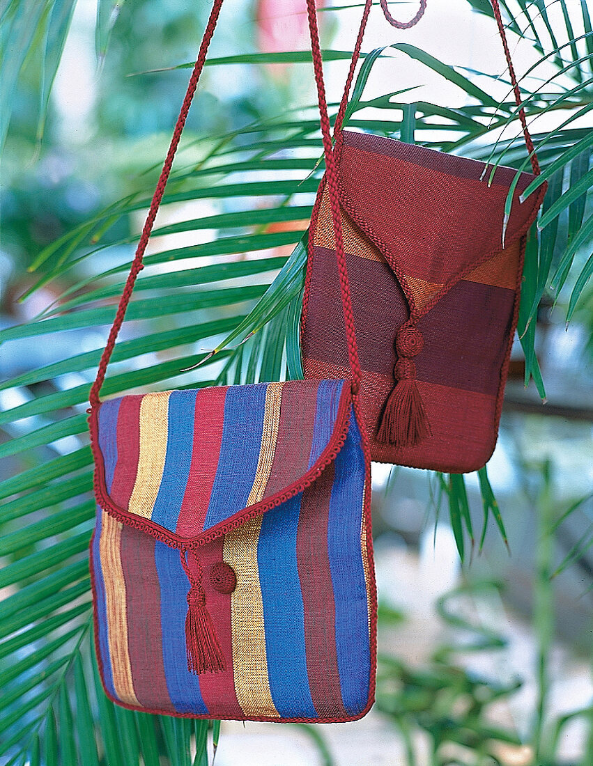 Taschen aus Baumwolle, marokkanisch, Umhängetaschen, close-up