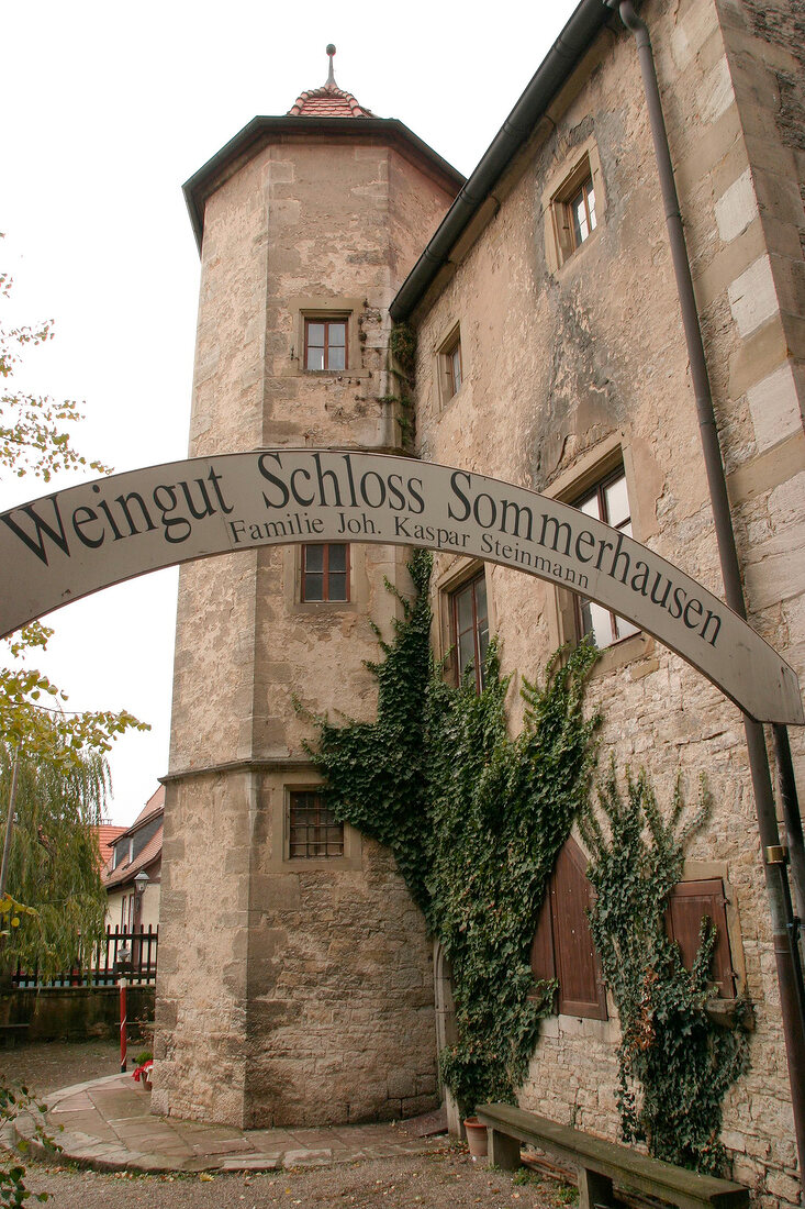 Schloss Sommerhausen Schloß Sommerhausen Weingut mit Gästezimmer Gaestezimmer in Sommerhausen