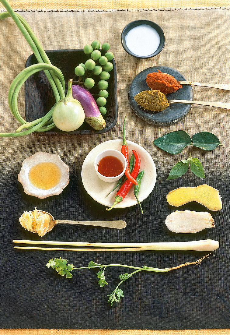 Thailändische Gewürze, Kräuter, Gemüse, Soßen, Basics für Einsteiger