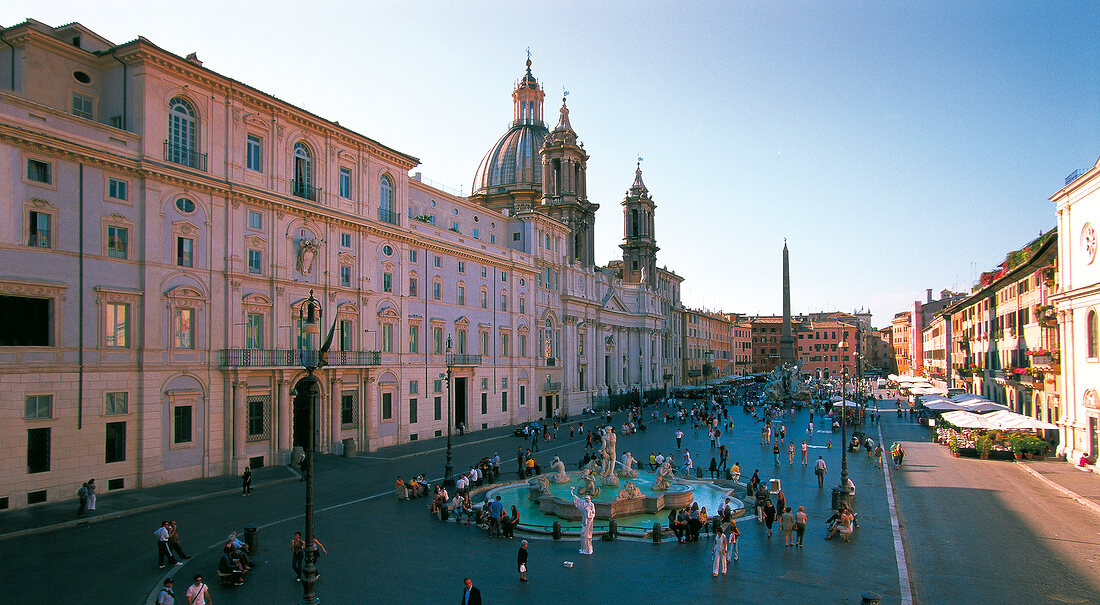 View of Piazza Navona in Rome, Italy