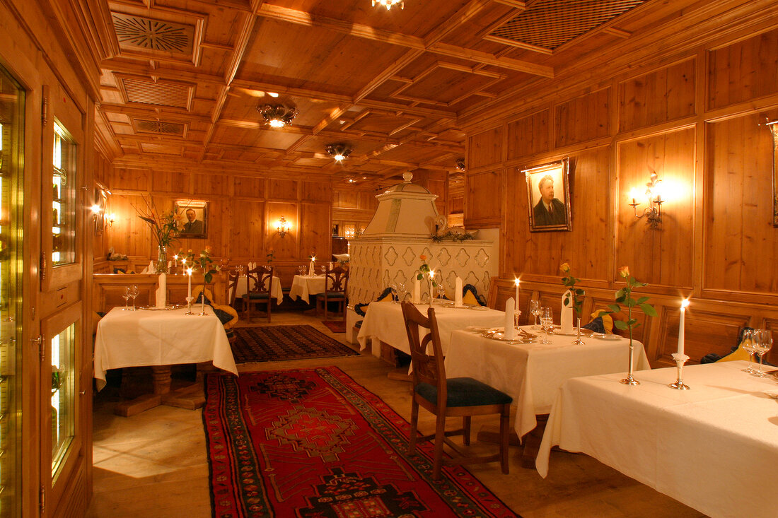 Dichterstub'n-Dichterstubn Restaurant Gaststätte Gaststaette im im Park-Hotel Egerner Hof in Rottach-Egern