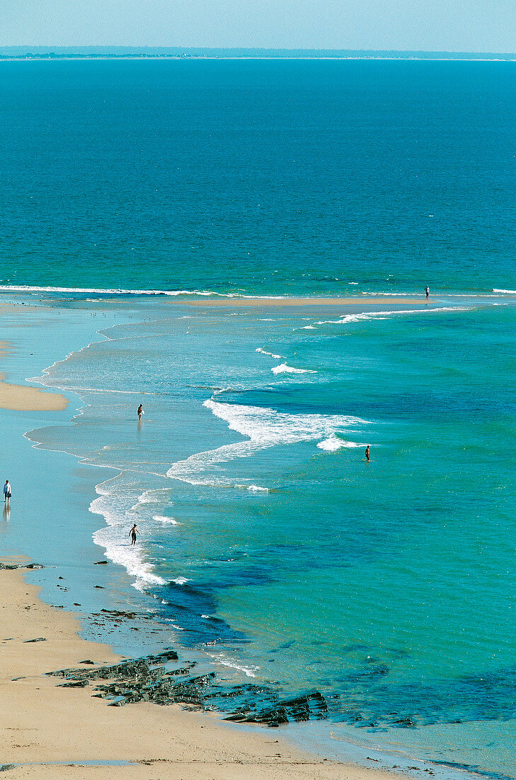 Strand in der Normandie. 