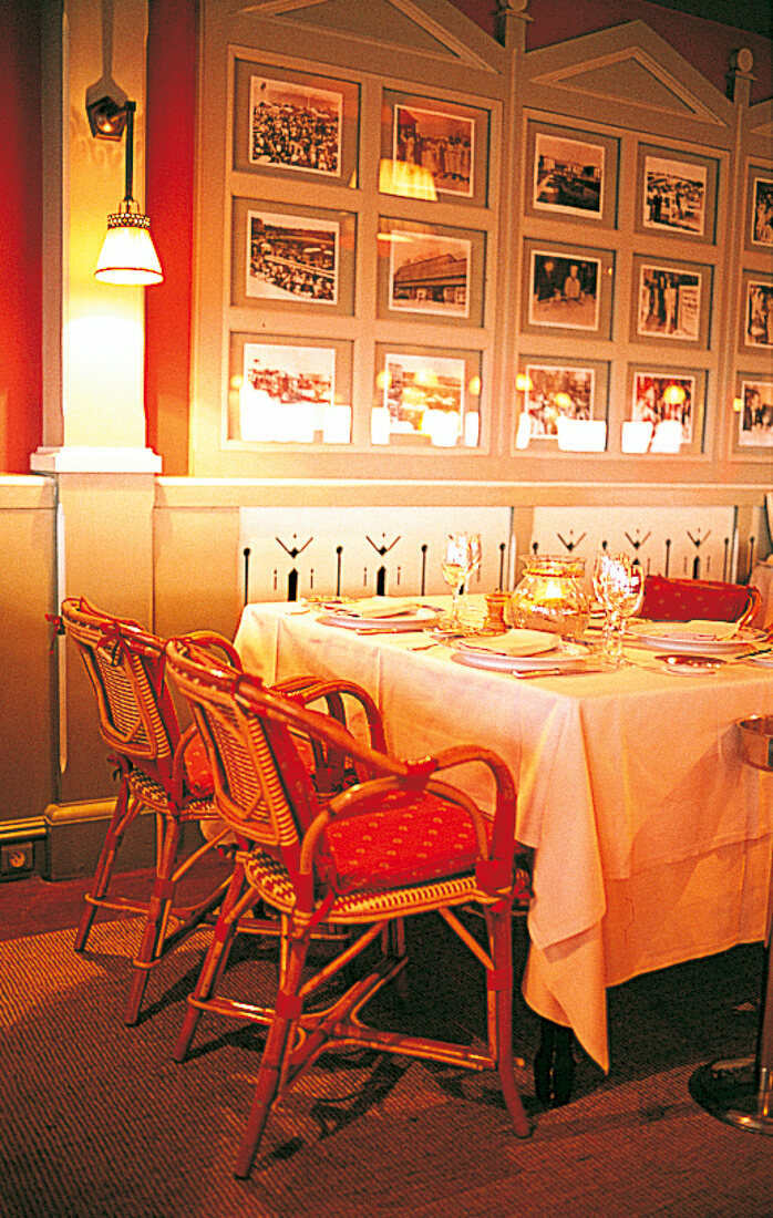 Restaurant "Le Ciro's" in Deauville. 
