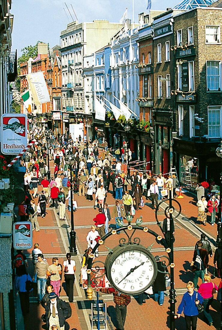 Einkaufsmeile Grafton Street in Dublin