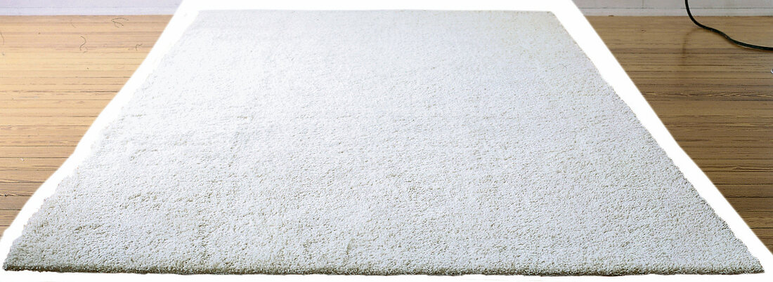 Teppichboden in weiß, Freisteller 