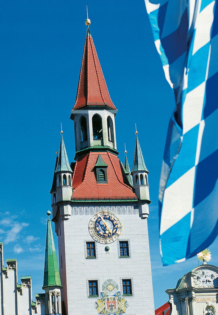 Turm vom Alten Rathaus am Marienplatz