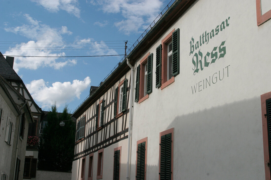 Balthasar Ress Weingut mit Weinverkauf in Eltville Hessen Deutschland