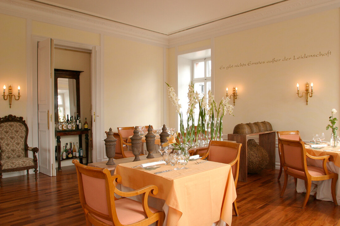 ohne MCB Prinzess von Erbach Restaurant Gaststätte Gaststaette im Hotel Schloss Reinhartshausen in Eltville