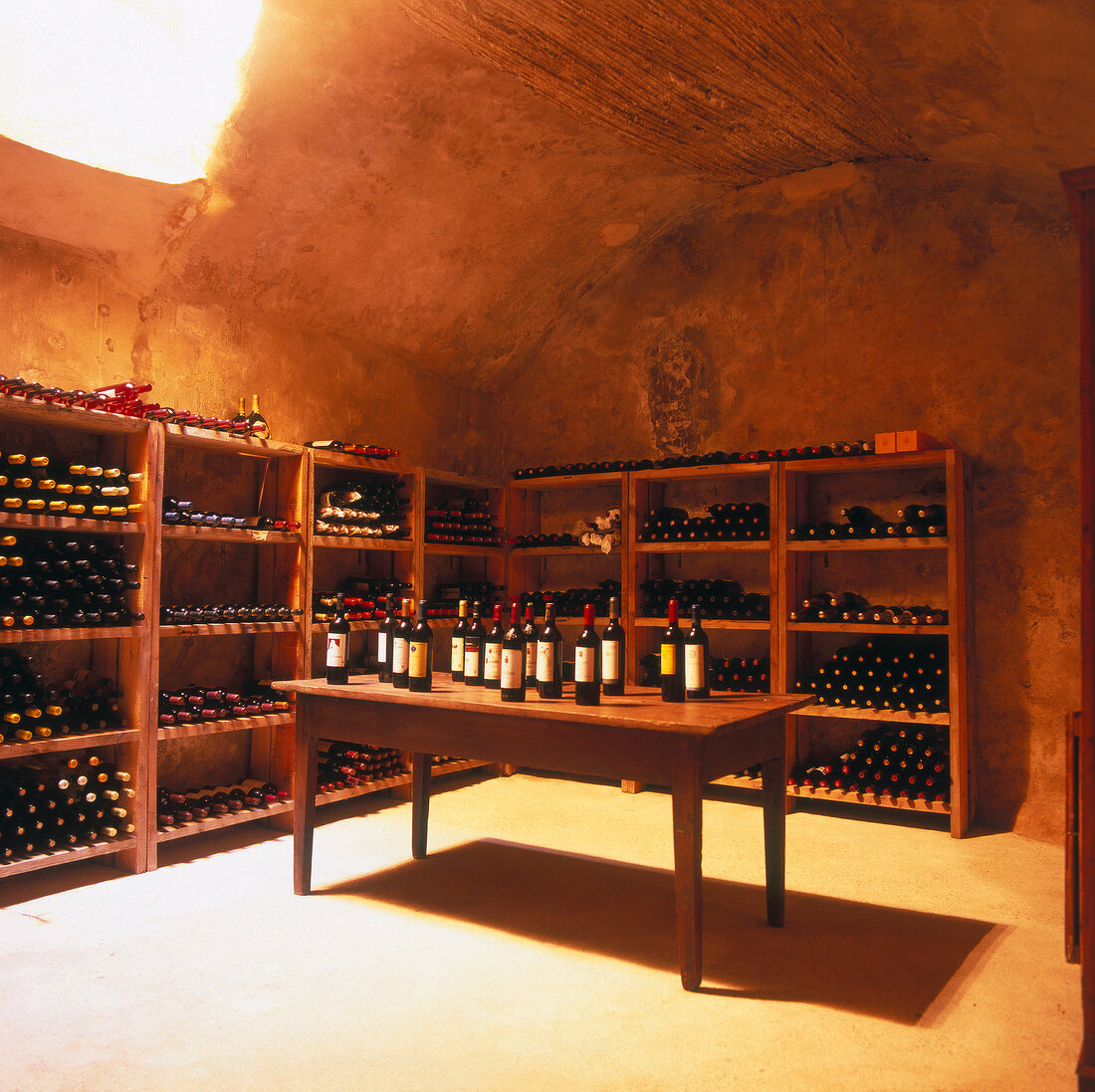 Wine cellars in Hotel Rural Son Gener, Son Servera, Balearic Islands, Spain
