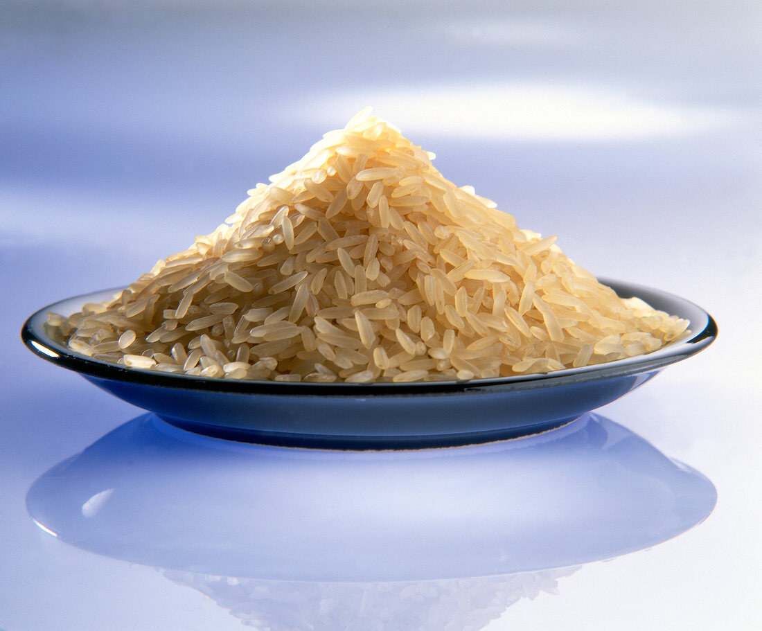 Bowl of rice on table