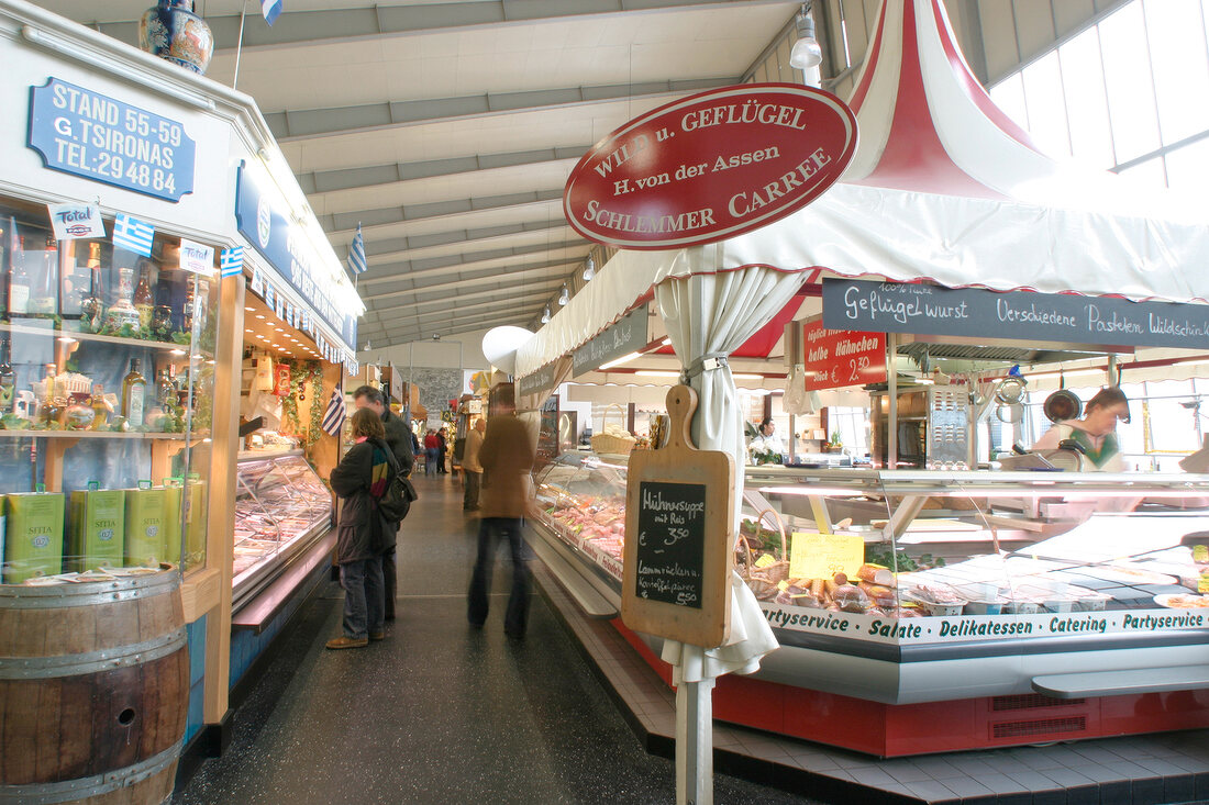 Kleinmarkthalle Markt Wochenmarkt in Frankfurt