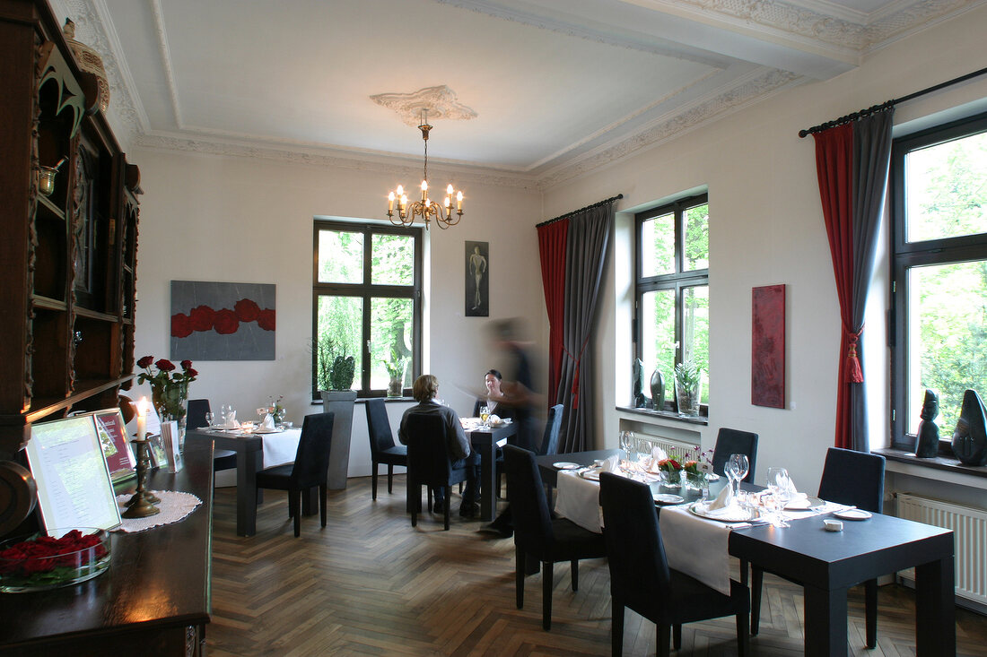 Jagdschloss Habichtswald Restaurant Gaststätte Gaststaette im Hotel Jagdschloss Habichtswald in Tecklenburg