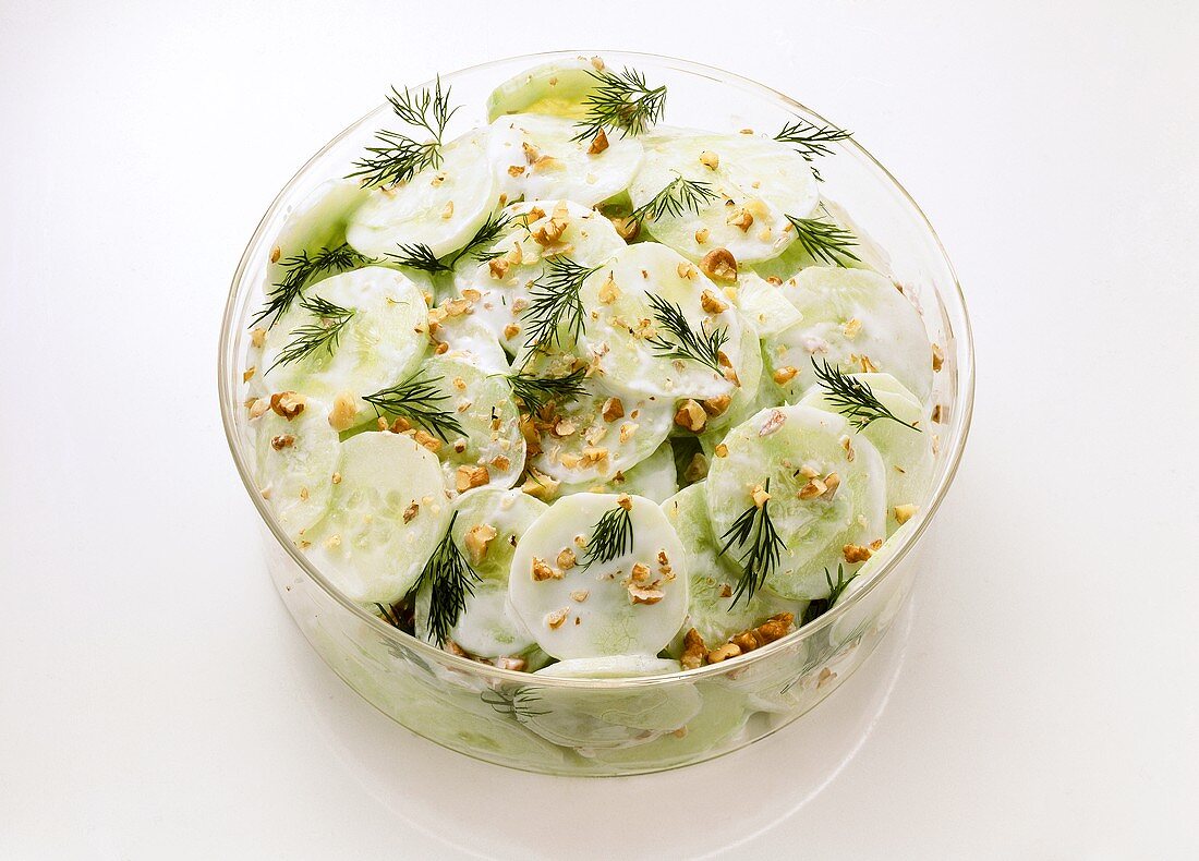 Cucumber-Walnut Salad