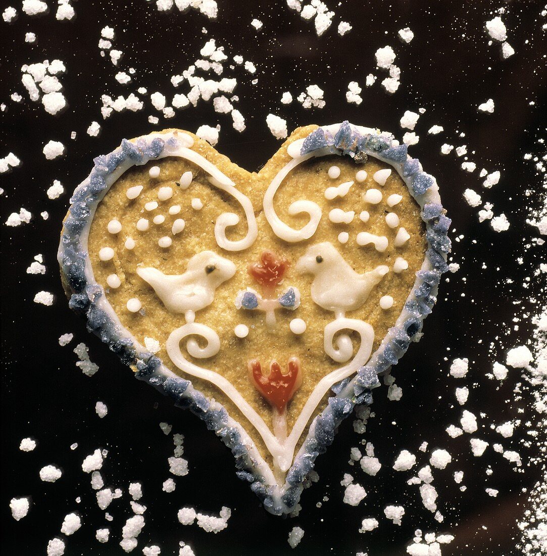 Heart-shaped Cookie with Icing