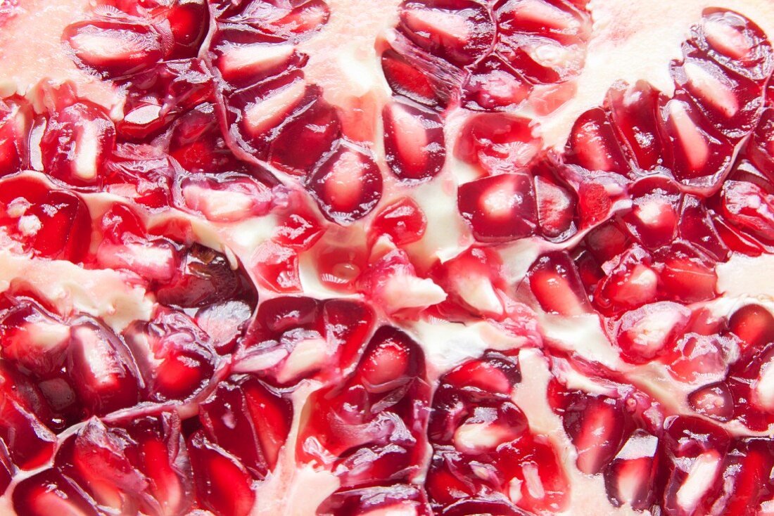 Close Up of Pomegranate Seeds