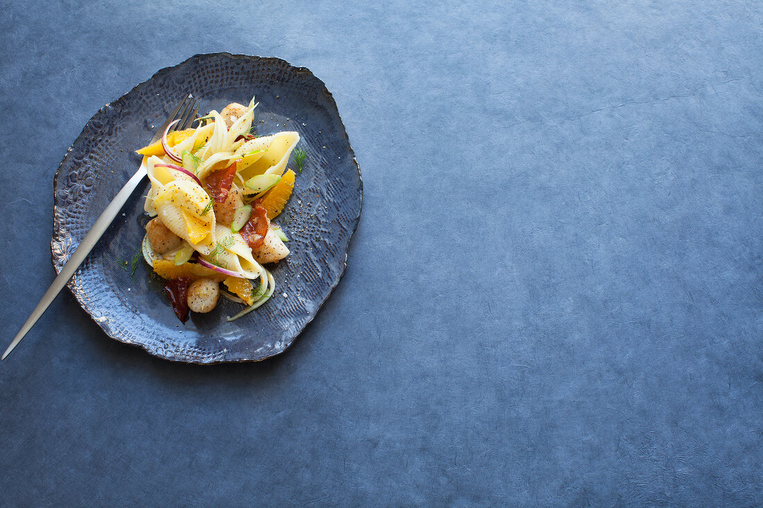 Conchiglie mit Fenchel & Orangen