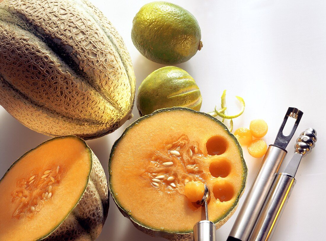 Cantaloupe with Melon Baller