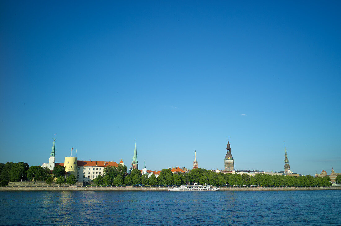 Lettland, Riga, Bootsfahrt auf der Düna