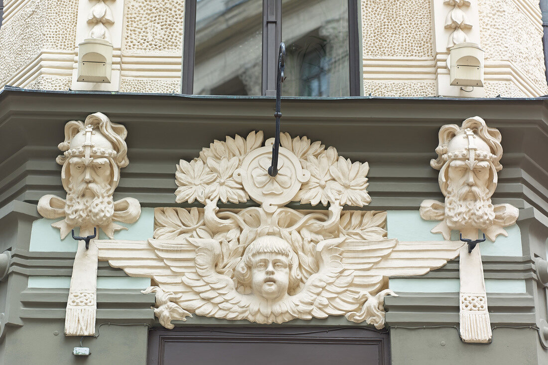 Lettland, Riga, Jugendstil, Haus, Fassade